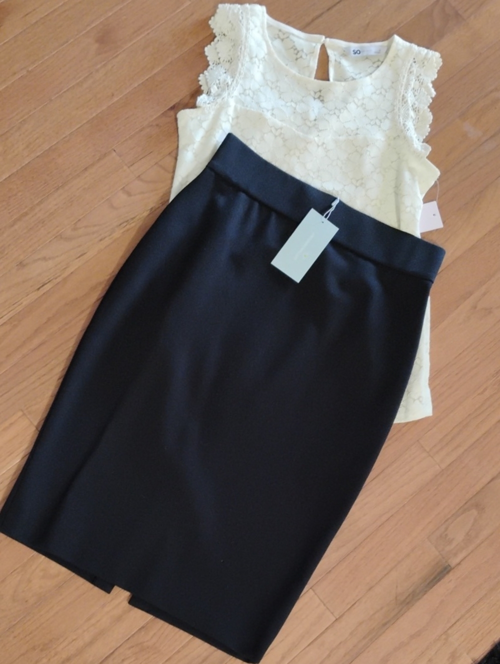 ANTONIO MELANI Black Pencil Skirt - Classic Workwear